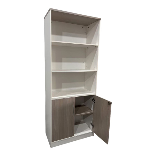 Office bookcase Armadi pakoworld in grey-white color 80x40x200cm Office bookcase Armadi pakoworld in grey-white color 80x40x200cm