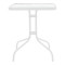 Watson pakoworld table metal white-glass 70x70x70cm