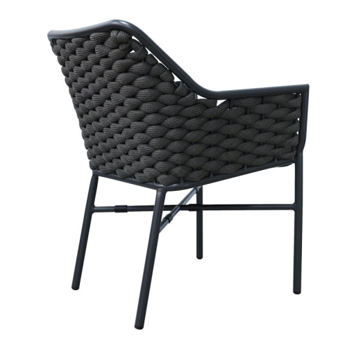 Ortegia pakoworld stackable aluminum-pp armchair with gray frame and cushion 57x62x82cm Ortegia pakoworld stackable aluminum-pp armchair with gray frame and cushion 57x62x82cm