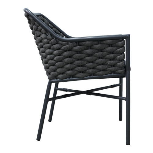Ortegia pakoworld stackable aluminum-pp armchair with gray frame and cushion 57x62x82cm Ortegia pakoworld stackable aluminum-pp armchair with gray frame and cushion 57x62x82cm