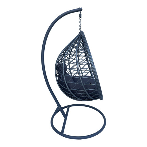 Swing Lyere nest with grey metal base with grey pe rattan 120x108x195cm DIOMMI 368-000002 Swing Lyere nest with grey metal base with grey pe rattan 120x108x195cm DIOMMI 368-000002