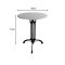 Bastile marble table pakoworld cast iron in white-black shade Φ60x71.8cm