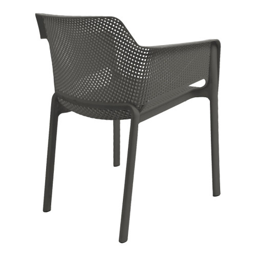 Oviez pakoworld pp armchair in anthracite shade 59x58x79cm Oviez pakoworld pp armchair in anthracite shade 59x58x79cm