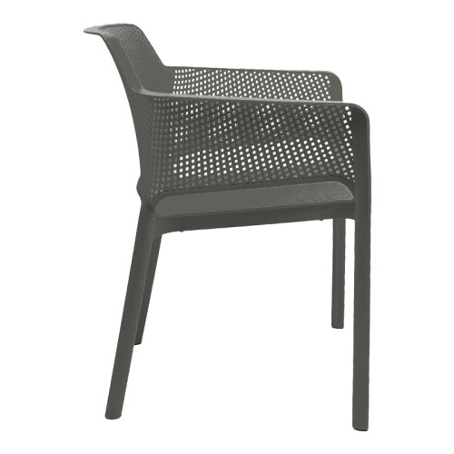 Oviez pakoworld pp armchair in anthracite shade 59x58x79cm Oviez pakoworld pp armchair in anthracite shade 59x58x79cm