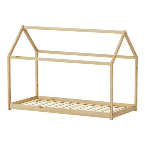 Children s bed Nino Montessori type pakoworld pine wood in a natural shade 90x190cm