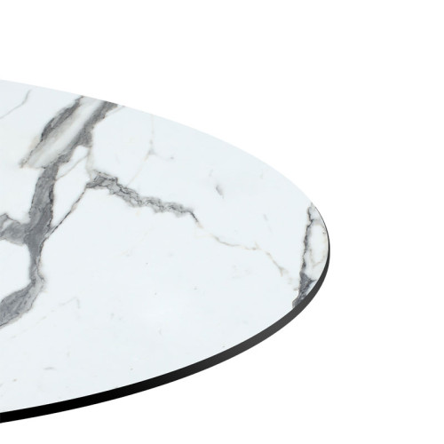 Table top Melody pakoworld HPL white marble 60x60cm 12mm thick