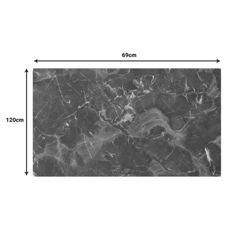 Verhia table top pakoworld HPL dark grey marble look 69x120cm 12mm thick Verhia table top pakoworld HPL dark grey marble look 69x120cm 12mm thick