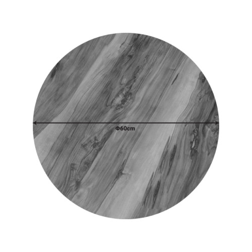 Table top Noble pakoworld HPL walnut 60x60cm thickness 12mm