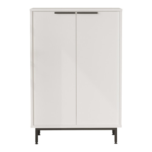 Shoe rack Kinga 5 shelves pakoworld in white 72x35.5x105.6cm