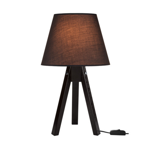 Adeck pakoworld E27 table lamp in brown-gray shade Φ25x45cm Adeck pakoworld E27 table lamp in brown-gray shade Φ25x45cm