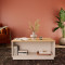 Monik pakoworld table in oak-light gray shade 90x56x40cm