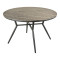 Appa pakoworld aluminum and plywood table in anthracite shade D120x74cm