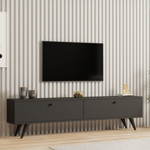 Jate pakoworld TV cabinet in white 160x25x40cm