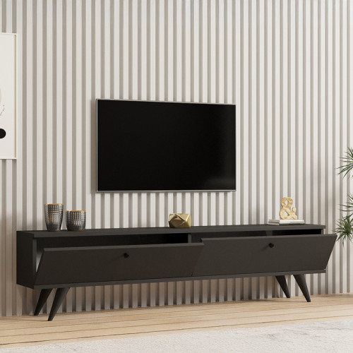 Jate pakoworld TV cabinet in white 160x25x40cm