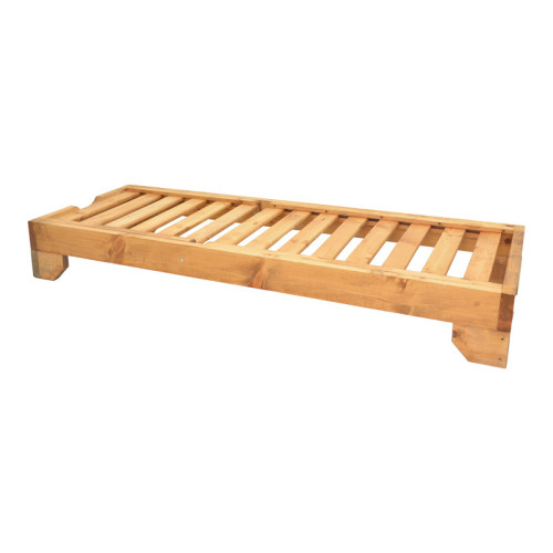 Sunlounger Zalka pakoworld L1 in natural color 66x197x28cm