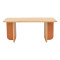 Boca pakoworld table in oak-brick  shade 100x60x42cm