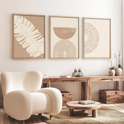 Canvas painting Terpen I pakoworld triptych with digital printing 50x2x70cm