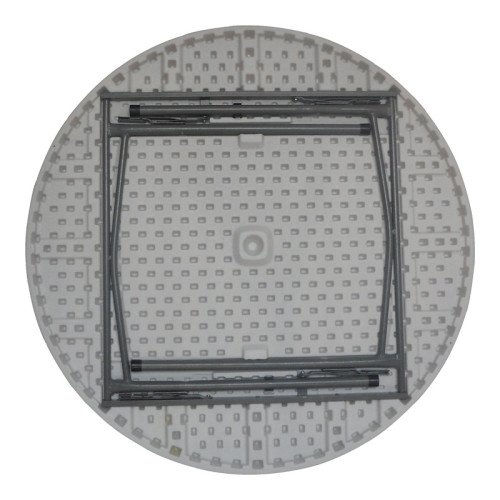 Foldable Comfort pakoworld catering table white round D120x74cm