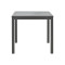 Kliton pakoworld aluminum beach table in anthracite shade 45x45x41cm