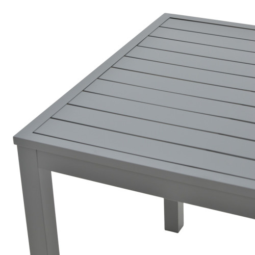 Kliton pakoworld aluminum beach table in anthracite shade 45x45x41cm