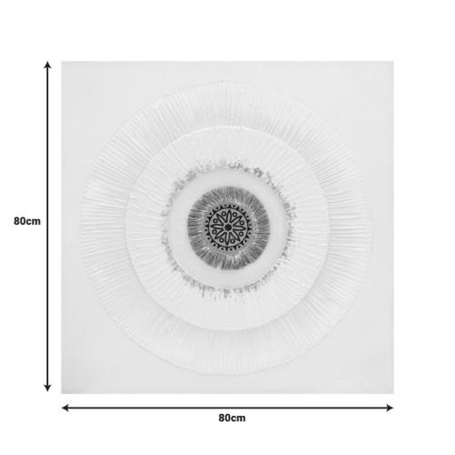 Canvas painting Circled I Inart 80x3x80cm