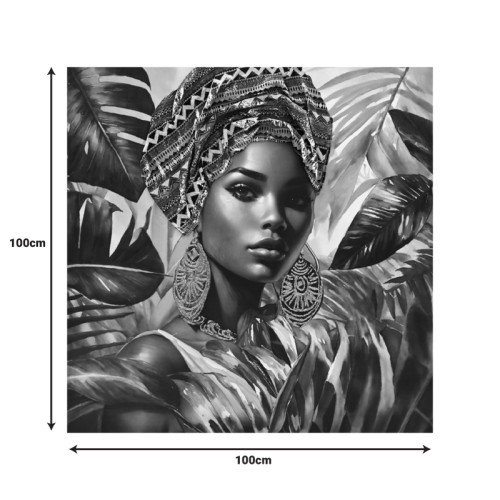 Canvas painting Gangalo Ι Inart 100x3x100cm