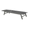 Boka pakoworld dark grey aluminum and textilene sun lounger in black shade 60x192x31cm