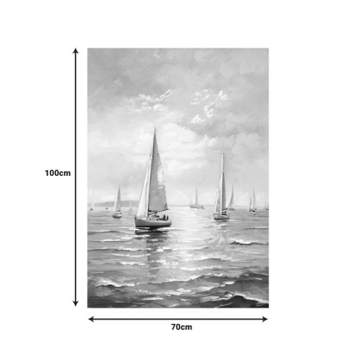 Canvas painting Sailsy I Inart 70x3x100cm