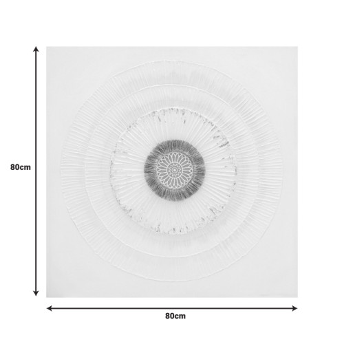 Canvas painting Circled Inart 80x3x80cm