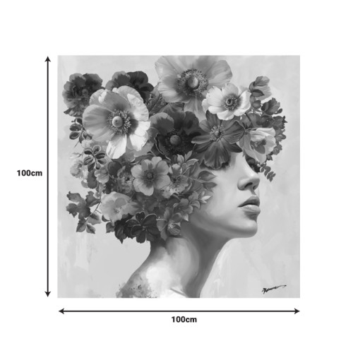 Painting on canvas Mavare Inart 100x3.5x100cm