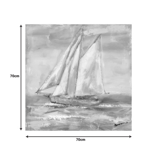 Painting on canvas Siedo Inart 70x3.5x70cm