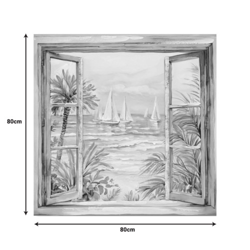 Canvas painting Deive Inart 80x3x80cm