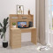 Office desk with shelf Secreta pakoworld in oak color 110x50x135cm