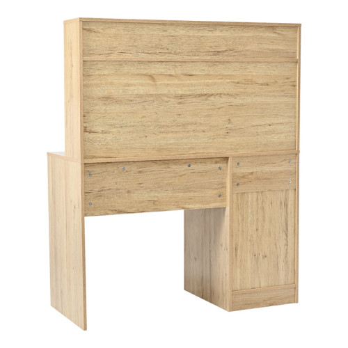 Office desk with shelf Secreta pakoworld in oak color 110x50x135cm