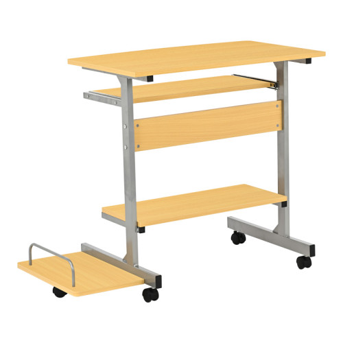 Computer desk Veronce pakoworld in natural color with metal skeleton 89x47x71cm