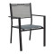 Garden dining room Nares-Moly set 7pcs pakoworld aluminum black-textilene gray