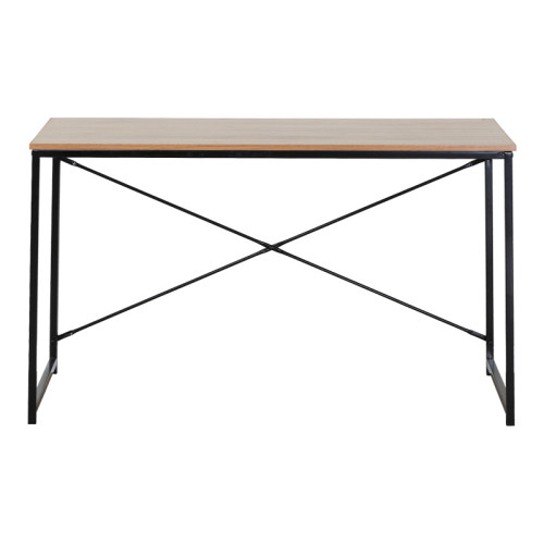 Working desk Bailon pakoworld in oak shade with black metal 120x60x70cm Working desk Bailon pakoworld in oak shade with black metal 120x60x70cm