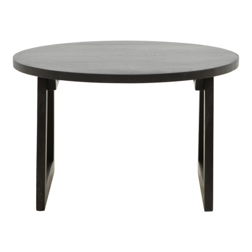 Tamarind pakoworld table mango wood-natural rattan in black shade Φ65x40cm