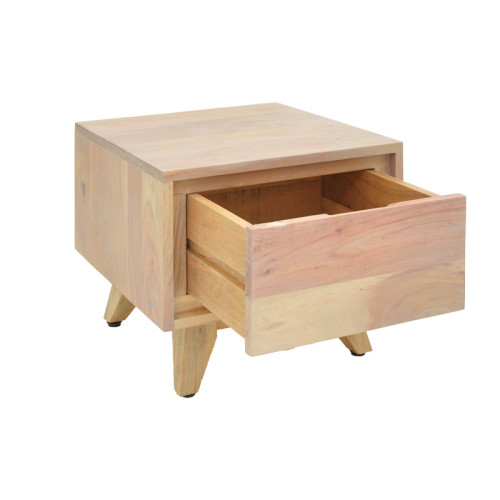 Emira bedside table pakoworld acacia wood in natural shade 40x40x35cm
