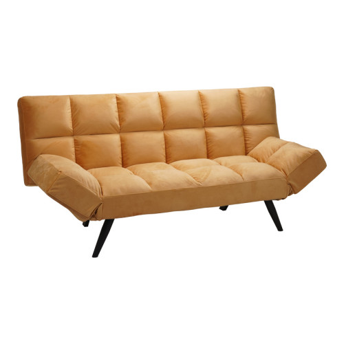 Sofa - bed 3-seater Freddo pakoworld in honey velvet  181x81x86cm