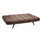 Sofa - bed 3-seater Freddo I pakoworld velvet brown 181x81x86cm
