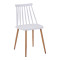 Quana-Aurora I pakoworld dining table set of 5 pieces in transparent-white shade 120x70x75cm