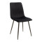 Dining table Natali-Noor pakoworld set of 5 pcs MDF black-natural legs 120x80x76cm