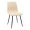 Dining table Natali-Noor pakoworld set of 5 pcs MDF white-beige-black 120x80x76cm