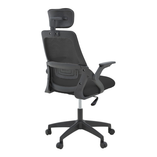 Office chair Peja pakoworld fabric mesh black 58x60x107-117cm