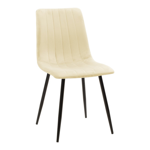 Julita-Noor pakoworld dining table set of 3 pcs MDF white-beige fabric Φ80x73cm