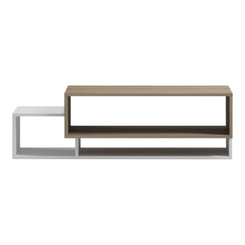 Dekost pakoworld coffee table in sonoma-white shade 105x50x32cm