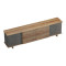 Zafore pakoworld tv unit in oak - brown stone 180x33x50cm