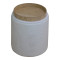 Batur stool-trunk pakoworld boucle fabric in white shade D34x38cm