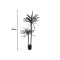 Decorative plant Dracaena palm in a pot Inart green pp H125cm